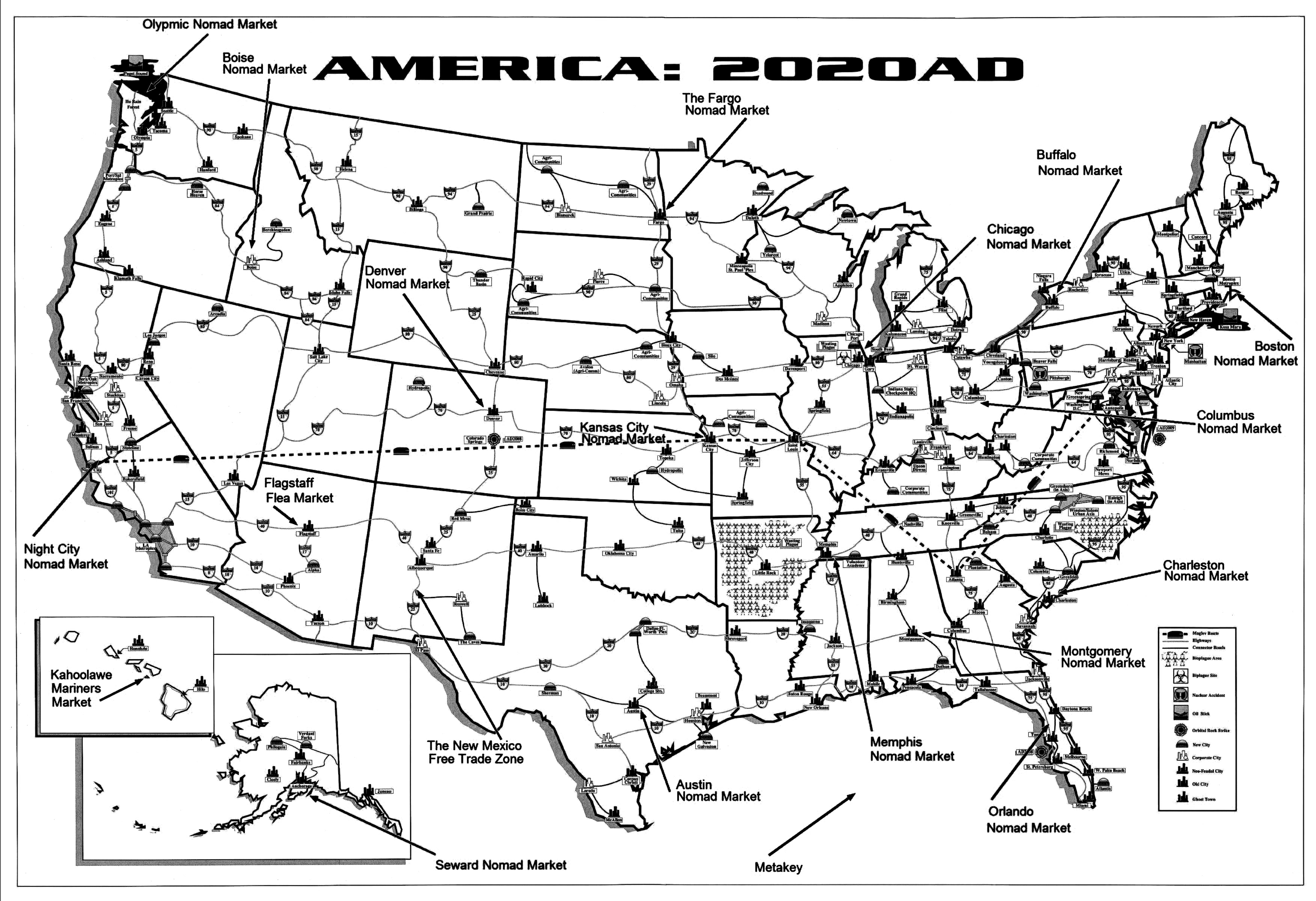 Nomad Markets Map bw